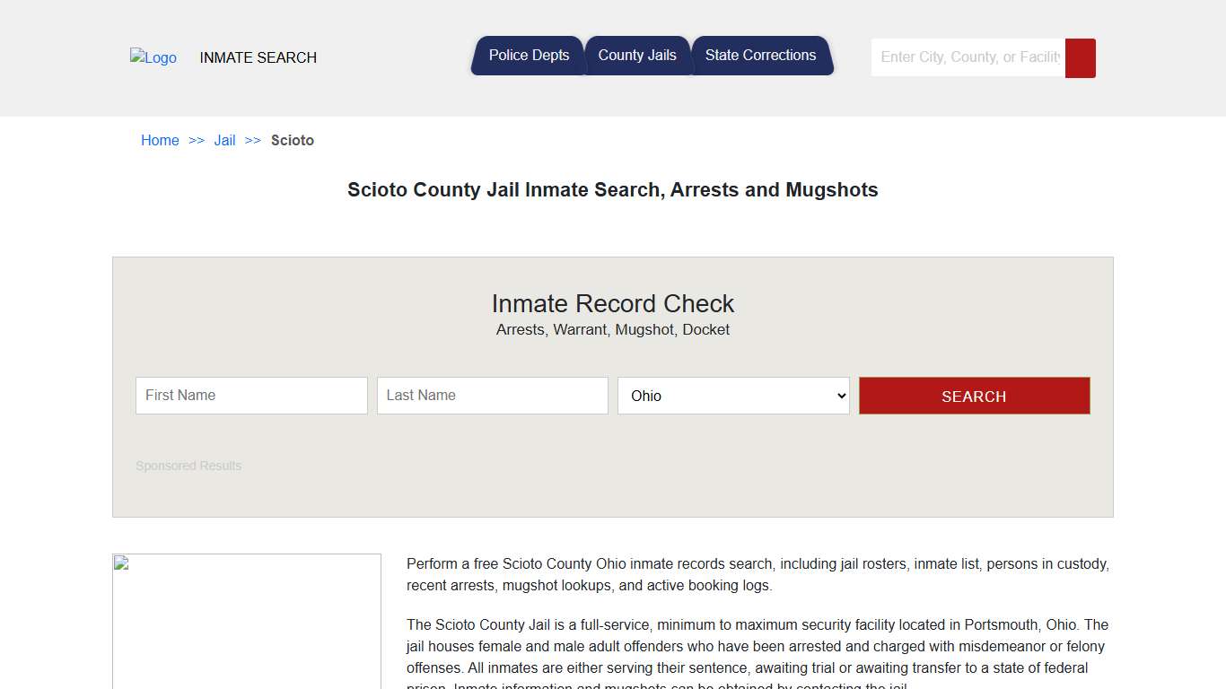 Scioto County Jail Inmate Search, Arrests and Mugshots | Jail Roster Search